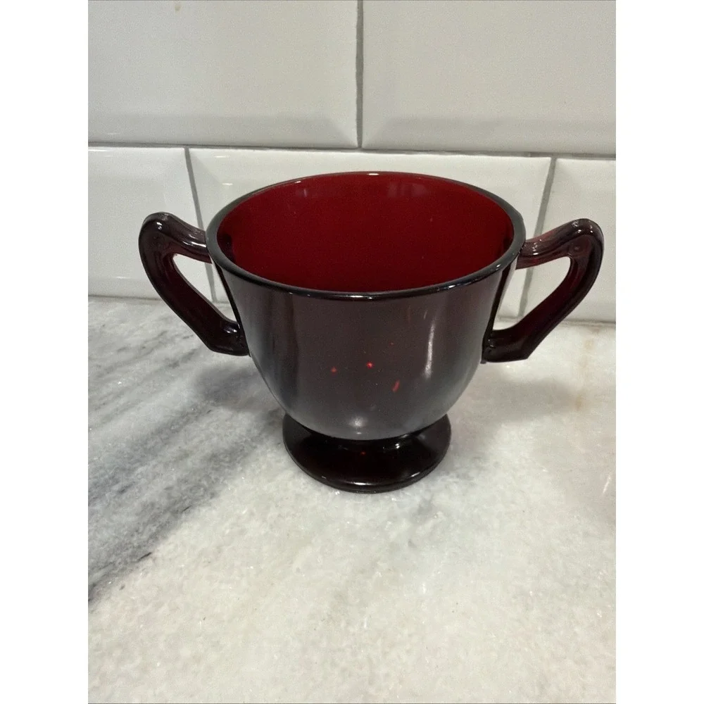 Anchor Hocking ROYAL‎ RUBY Red 3 1/4